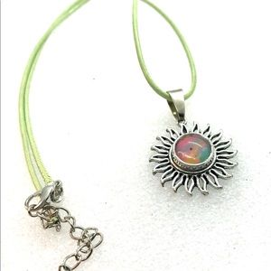 Necklace Sun handmade 12mm snap SN12